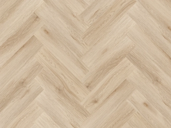 Lame PVC à coller Bâton rompu Arbiton Amaron Herringbone Dryback - 15,4 x 61,6 cm - Chêne Harlow