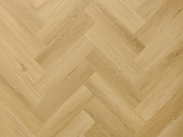 Lame PVC à coller Bâton rompu Arbiton Amaron Herringbone Dryback - 15,4 x 61,6 cm - Chêne Menor