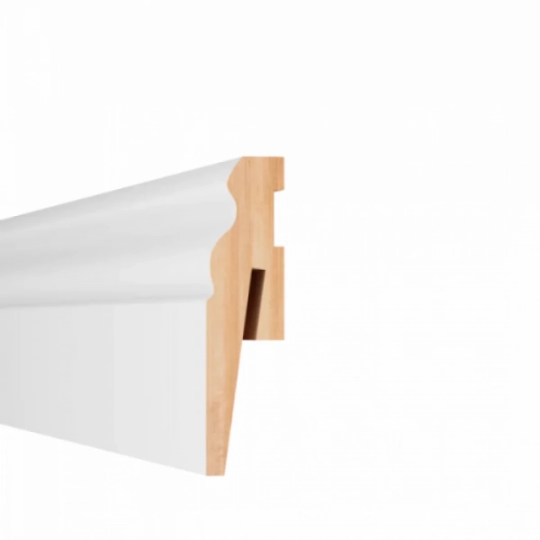 Plinthe MDF à peindre Arbiton PAINT IT – blanc MP0601 – H. 6 x L. 242 x ép. 15 mm