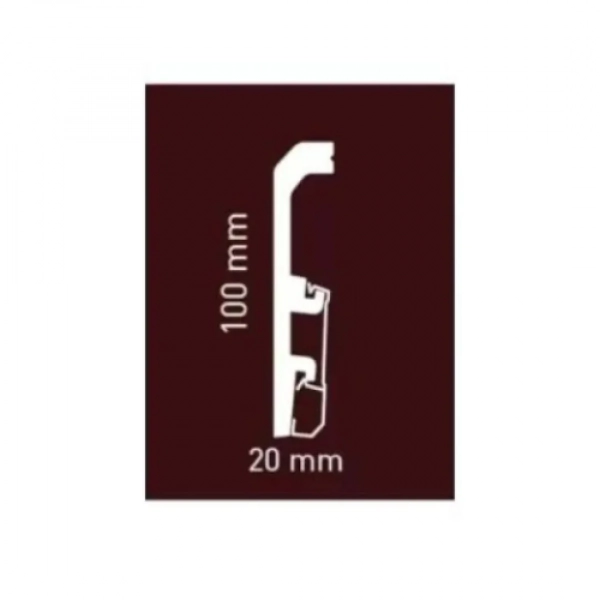 Plinthe blanche Arbiton VEGA – P1020 – H. 10 x L. 240 x ép. 20 mm