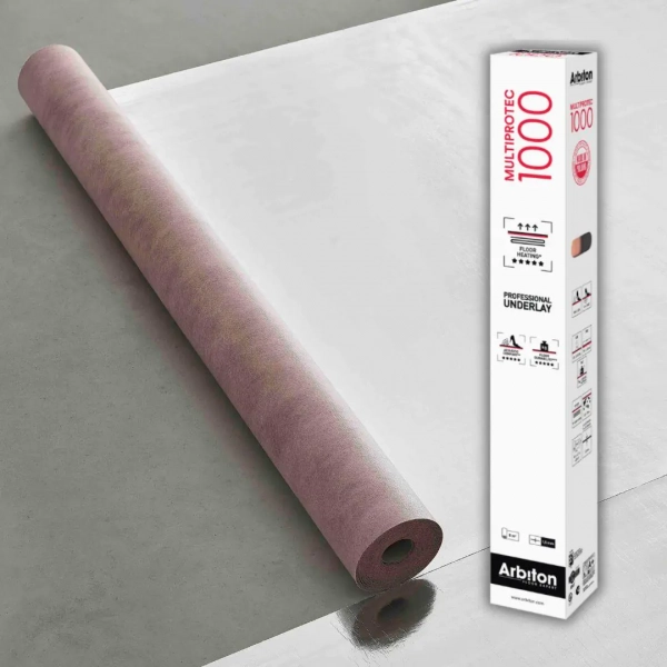 Sous-couche chauffage au sol Arbiton Multiprotec 1000 pour sol stratifié 1.5mm – 8m²