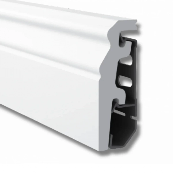 Plinthe moulurée Arbiton VEGA – blanc P0830 – H. 8 x L. 240 x ép. 20 mm