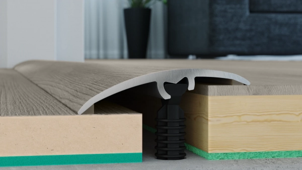 Barre de seuil de rattrapage de niveau et de dilatation large Arbiton CS37 – décor Chêne Buffalo (CS26), 93 cm x 37 mm