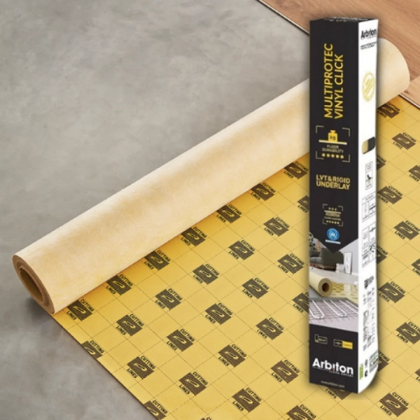 Sous-couche chauffage au sol Arbiton Multiprotec Vinyl Click pour sol PVC 1.4mm – 8,5m²