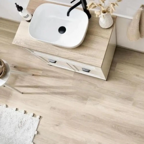 Lame PVC clipsable décor chêne naturel Afirmax BiClick - 18 x 122 cm - Chêne Vermont