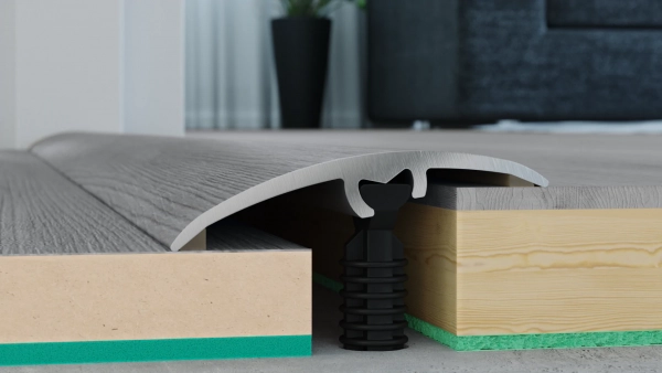 Barre de seuil de rattrapage de niveau et de dilatation large Arbiton CS37 – décor Chêne Philadelphie (CS46), 93 cm x 37 mm