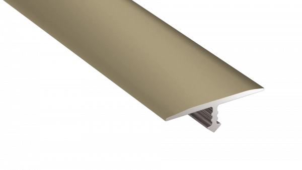 Barre de seuil adhésive Arbiton CS22 en aluminium – titane (A3), 186 cm x 22 mm