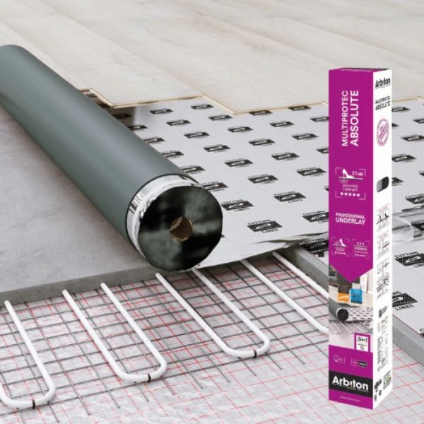 Sous-couche acoustique Arbiton Multiprotec Absolute 3en1 pour sol stratifié 3mm – 5m²