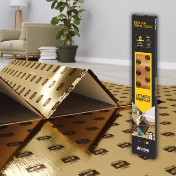 Sous-couche acoustique Arbiton Secura Vinyl Click pour sol PVC 1.5mm – 6,25m²
