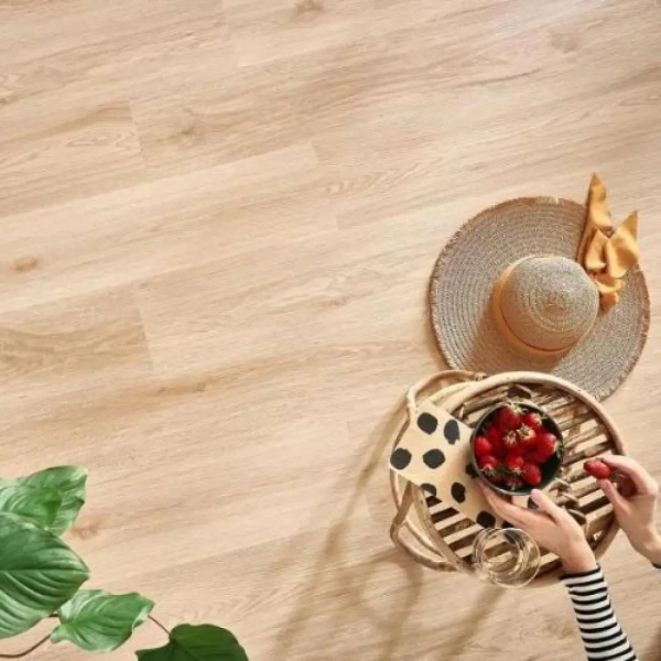 Lame PVC clipsable décor chêne naturel Afirmax BiClick - 18 x 122 cm - Chêne Monument