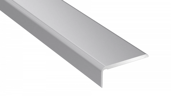 Profilé de finition adhésif Arbiton CS25 en aluminium – argent (A1), 2 m x 25 mm
