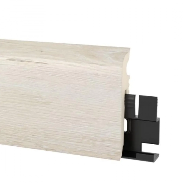 Plinthe PVC flexible décor bois Arbiton VIGO 60 – Chêne Scandinavian 102 – H. 6 x L. 220 x ép. 15 mm