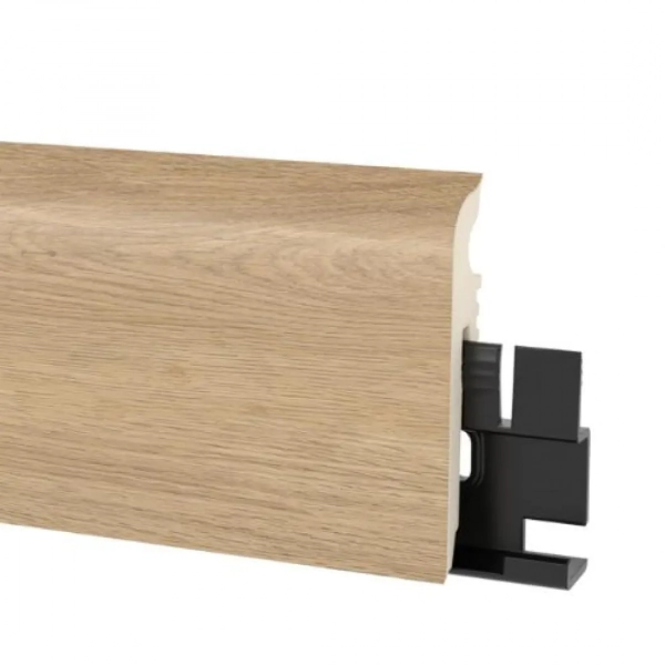 Plinthe PVC flexible décor bois Arbiton VIGO 60 – Chêne Calvia 160 – H. 6 x L. 220 x ép. 15 mm