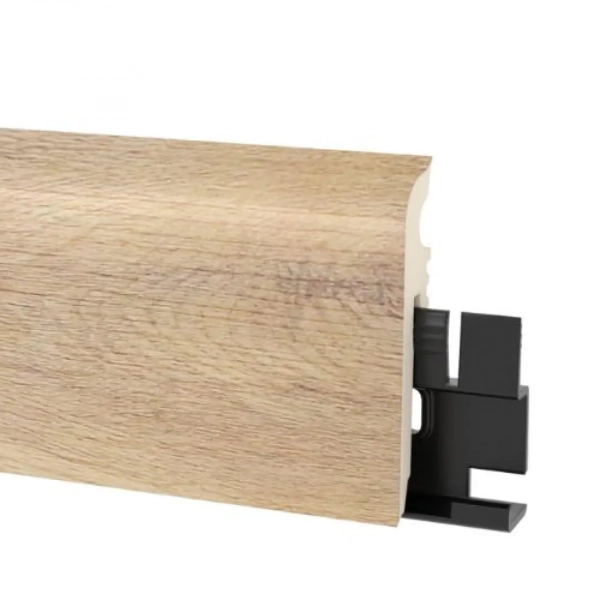 Plinthe PVC flexible décor bois Arbiton VIGO 60 – Chêne Jersey 110 – H. 6 x L. 220 x ép. 15 mm