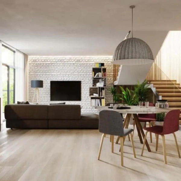 Lame PVC clipsable imitation bois - 22,9 x 122 cm - Chêne Alba - Déstockage