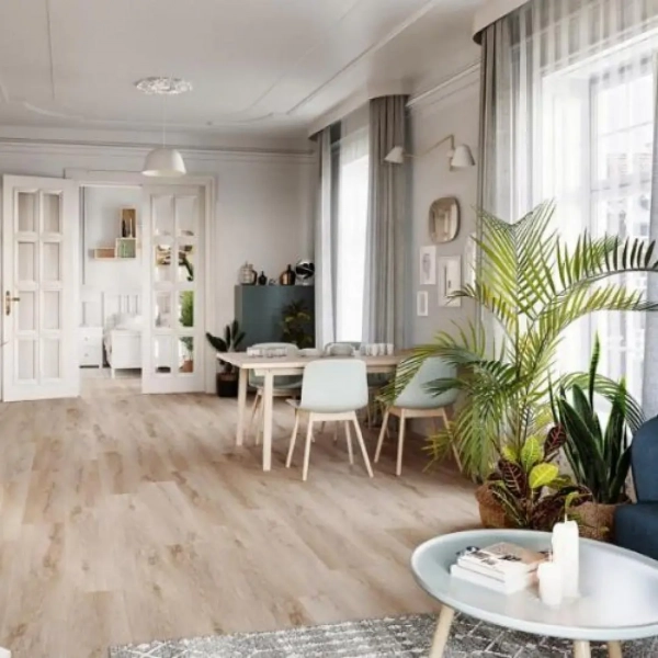 Lame PVC clipsable imitation bois - 22,9 x 122 cm - Chêne Sherman - Déstockage