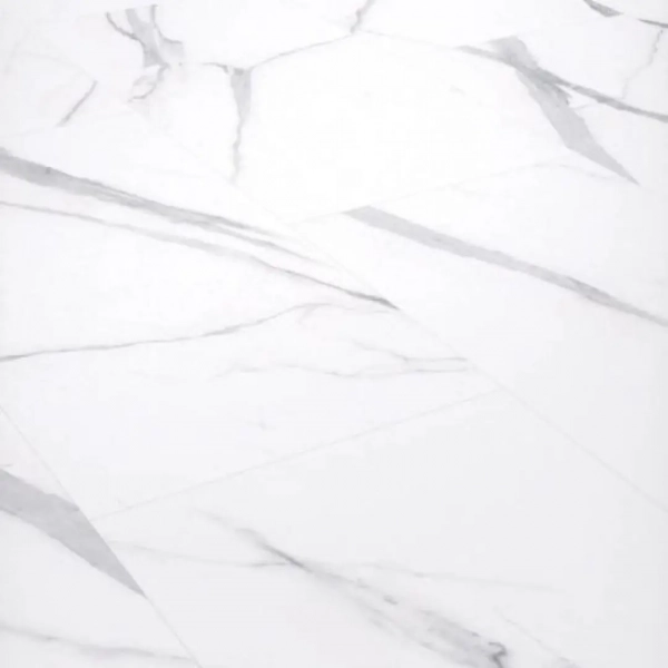 Dalle PVC clipsable effet marbre Afirmax BiClick XXL Stone - Snow Carrara - 91,4 x 45,7 cm