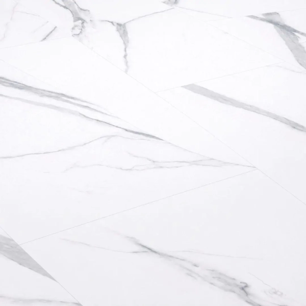 Dalle PVC clipsable effet marbre Afirmax BiClick XXL Stone - Snow Carrara - 91,4 x 45,7 cm