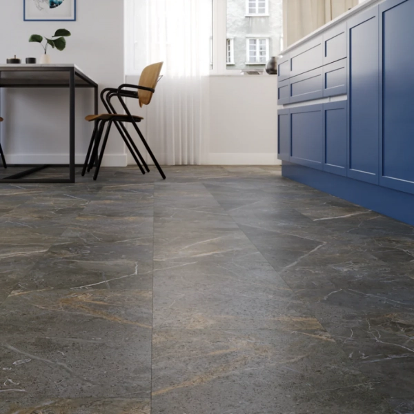 Dalle PVC clipsable effet marbre Afirmax BiClick XXL Stone - Grey Carrara - 91,4 x 45,7 cm