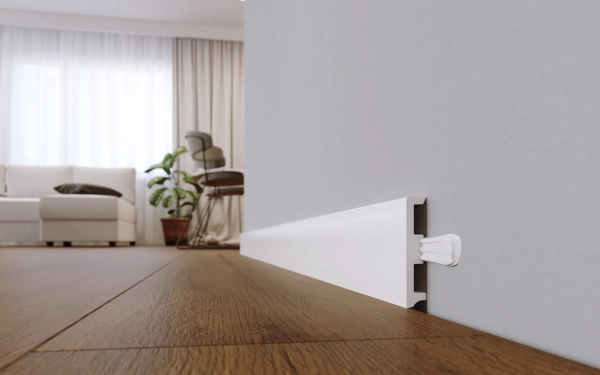 Plinthe flexible blanche Arbiton STIQ XL – STX 810 – H. 8 x L. 220 x ép. 15 mm