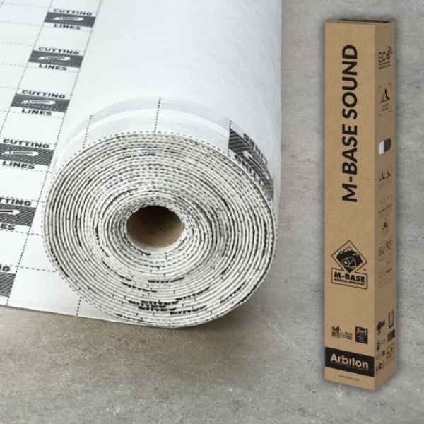 Sous-couche acoustique Arbiton M-BASE Sound Eco pour parquet 2.4mm – 6m²