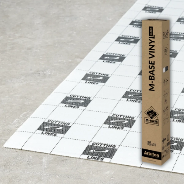 Sous-couche chauffage au sol Arbiton M-BASE Vinyl Click Eco pour sol PVC 1.3mm – 9m²