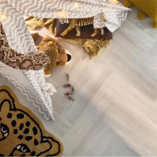 Lame PVC à coller Bâton rompu Arbiton Amaron Herringbone Dryback - 14,8 x 59,2 cm - Chêne Hayworth