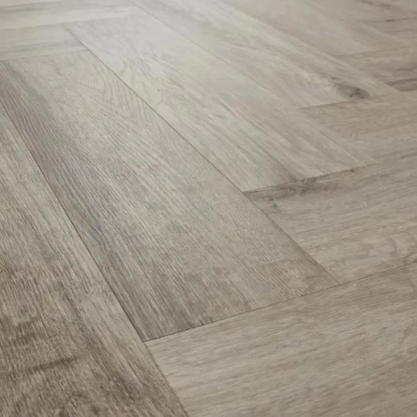 Lame PVC à coller Bâton rompu Arbiton Amaron Herringbone Dryback - 14,8 x 59,2 cm - Chêne Medicci