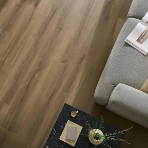 Lame PVC à coller imitation bois Arbiton Amaron Wood Dryback - 22,9 x 151,1 cm - Chêne Rochester