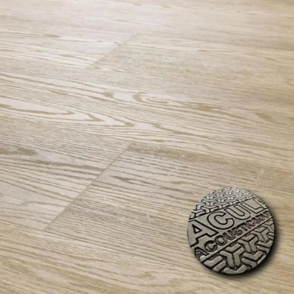 Lame PVC clipsable avec sous-couche intégrée Arbiton Woodric Acoustic - 22,9 x 122 cm - Chêne Rockford