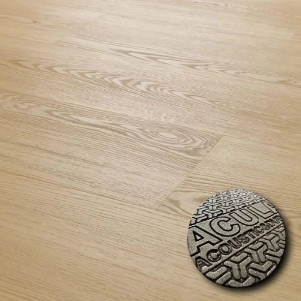 Lame PVC clipsable effet chêne Arbiton Woodric EIR Acoustic - 22,9 x 122 cm - Chêne Lavant - avec sous-couche intégrée