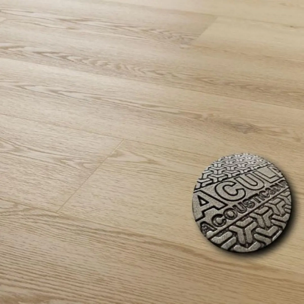 Lame PVC clipsable effet chêne Arbiton Woodric EIR Acoustic - 22,9 x 122 cm - Chêne Nordland - avec sous-couche intégrée