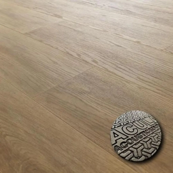 Lame PVC clipsable avec sous-couche intégrée Arbiton Amaron Wood Acoustic - 22,9 x 151,1 cm - Chêne Sierra