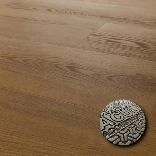 Lame PVC clipsable avec sous-couche intégrée Arbiton Amaron Wood Acoustic - 22,9 x 151,1 cm - Chêne Rochester