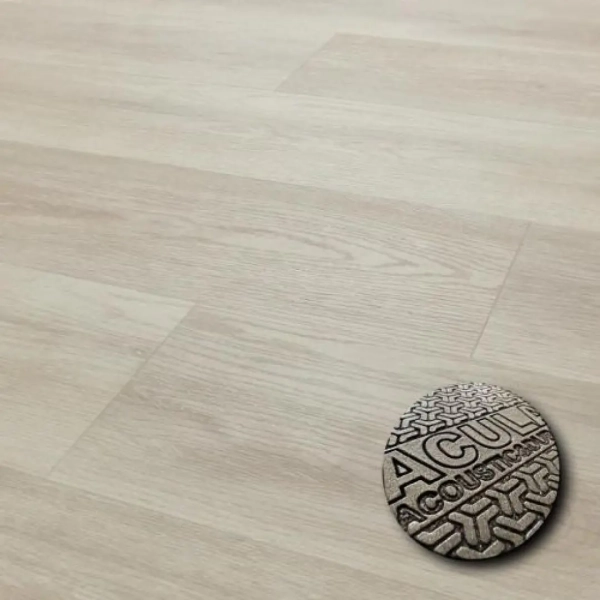 Lame PVC clipsable avec sous-couche intégrée Afirmax Legnar Acoustic - 22,9 x 122 cm - Chêne Alba
