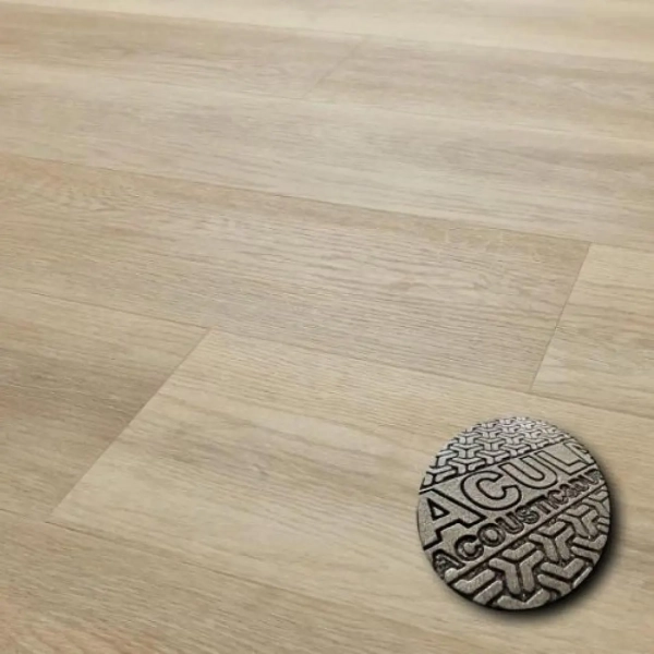 Lame PVC clipsable avec sous-couche intégrée Afirmax Legnar Acoustic - 22,9 x 122 cm - Chêne Avalon