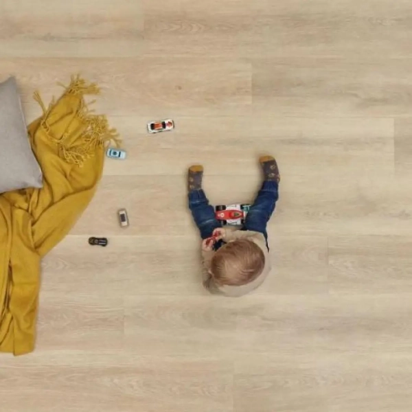 Lame PVC clipsable avec sous-couche intégrée Afirmax Legnar Acoustic - 22,9 x 122 cm - Chêne Avalon