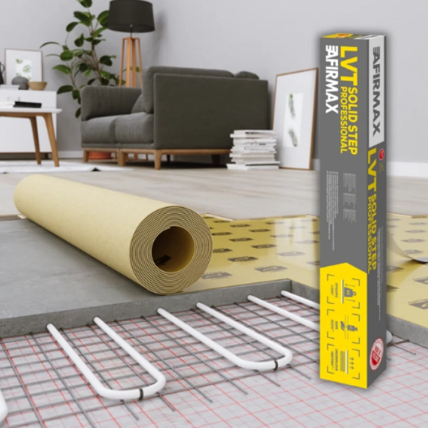 Sous-couche chauffage au sol Afirmax Solid Step Professional pour sol PVC 1mm – 6m²