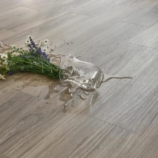 Lame PVC à coller imitation bois - 23,6 x 122,7 cm - Chêne Thunder - Déstockage