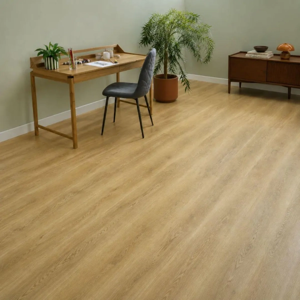 Lame PVC clipsable décor chêne naturel Afirmax BiClick - 18 x 122 cm - Chêne Noble