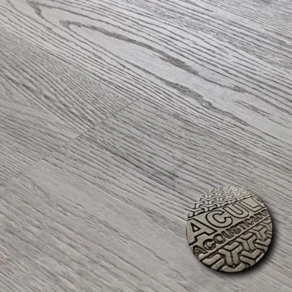 Lame PVC clipsable avec sous-couche intégrée Afirmax BiClick Acoustic - 18 x 122 cm - Chêne Scandinavian