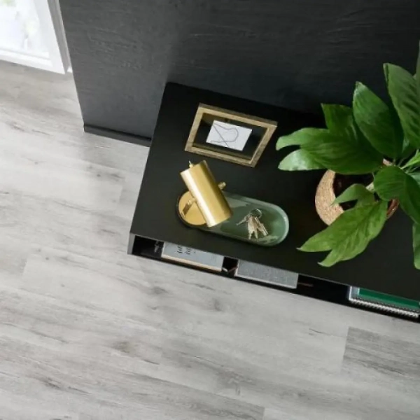 Lame PVC clipsable avec sous-couche intégrée Afirmax BiClick Acoustic - 18 x 122 cm - Chêne Scandinavian