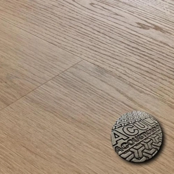 Lame PVC clipsable avec sous-couche intégrée Afirmax BiClick Acoustic - 18 x 122 cm - Chêne Monument