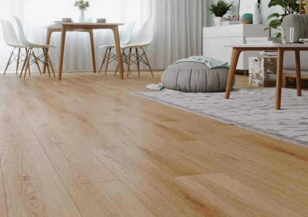 Lame PVC clipsable avec sous-couche intégrée Afirmax BiClick Acoustic - 18 x 122 cm - Chêne Monument