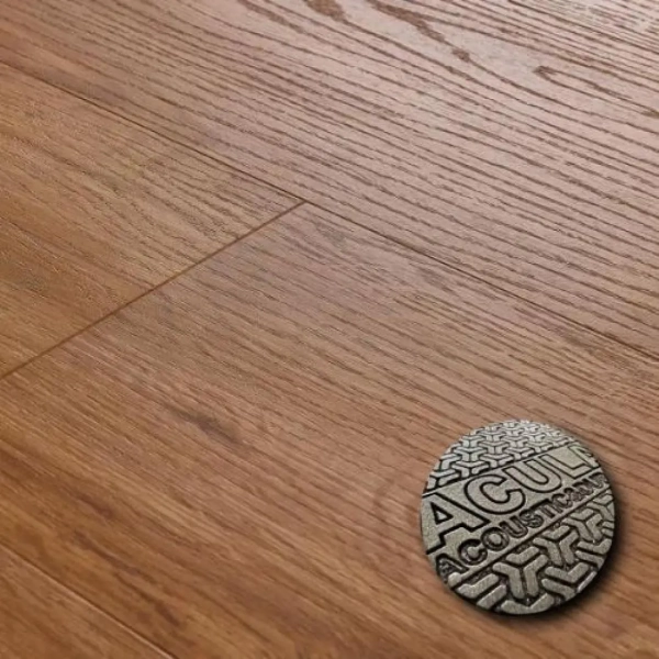 Lame PVC clipsable avec sous-couche intégrée Afirmax BiClick Acoustic - 18 x 122 cm - Chêne Rossport