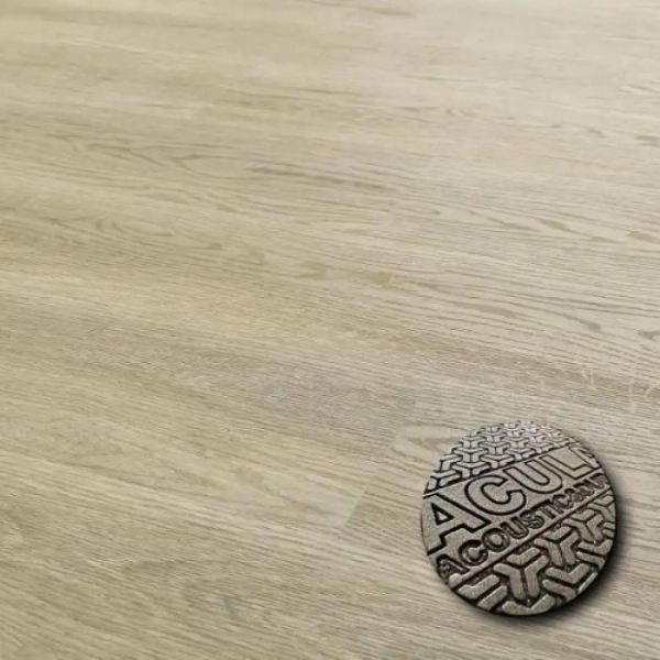 Lame PVC clipsable avec sous-couche intégrée Afirmax BiClick Acoustic - 18 x 122 cm - Chêne Providence