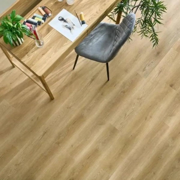 Lame PVC clipsable avec sous-couche intégrée Afirmax BiClick Acoustic - 18 x 122 cm - Chêne Noble