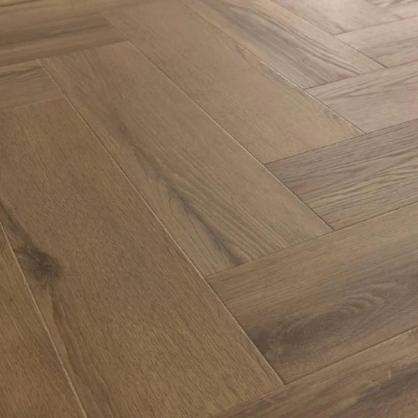 Lame PVC à coller Bâton rompu effet bois Arbiton Amaron Herringbone EIR Dryback - 14,8 x 59,2 cm - Chêne Rochester