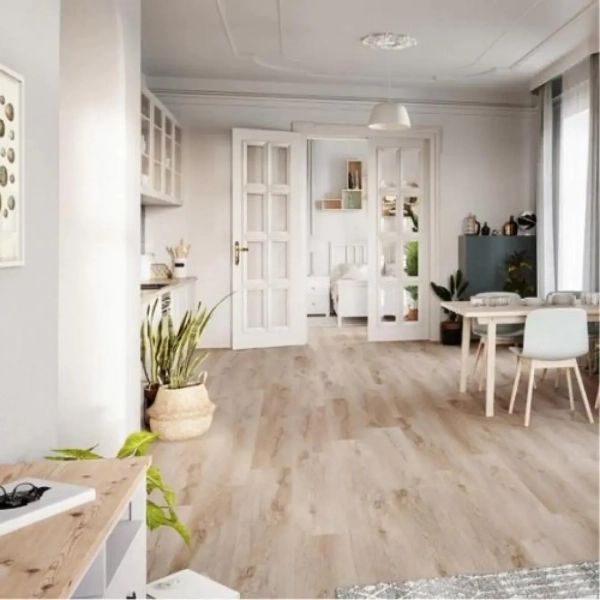 Lame PVC clipsable décor chêne naturel Afirmax Legnar - 22,9 x 122 cm - Chêne Sherman