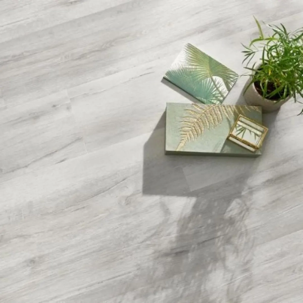 Lame PVC clipsable décor chêne Afirmax Legnar - 22,9 x 122 cm - Chêne Scandinavian